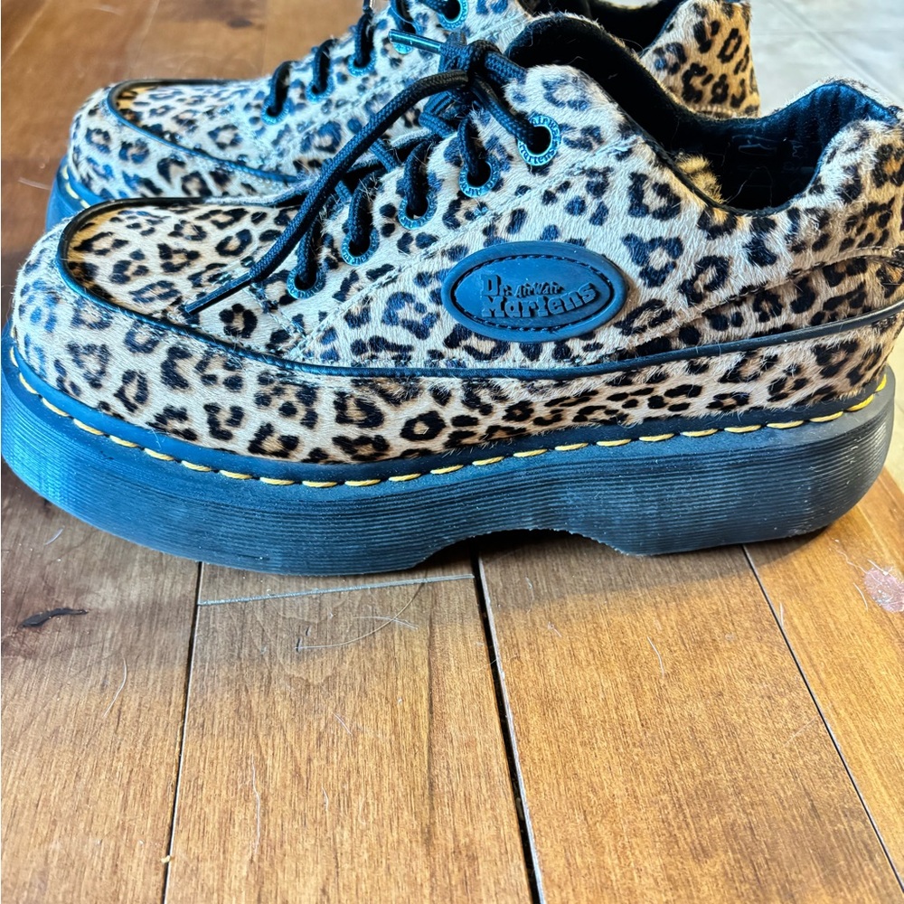 Womens Dr. Martens Buzz 5-Eye Platform Casual Shoe - Leopard, Size US 8/UK 39
